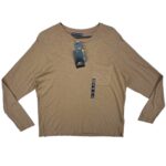 MS Bluzka Damska Brązowa Głąska Kieszeń XXL 44 EU - zdjęcie 1