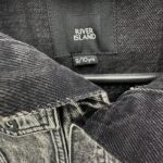 River Island Kurtka Dziecięca Jeansowa Czarna Kaptur 140 CM 9 10 Lat - zdjęcie 2