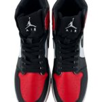 Sneakersy Męskie Wysokie Czarno-Czerwone Rozmiar 40 Nike - zdjęcie 2