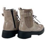 Botki Damskie Lakierowane Beżowe Rozmiar 38 - zdjęcie 2