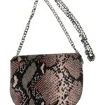 New Look Torebka Damska Wąż Odcienie Beżu Czerni Stylowa - zdjęcie 2