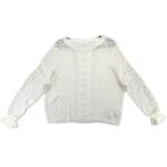 Sweter Damski Biały Ażurowy XXL 44 EU