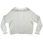 Sweter Damski Biały Ażurowy XXL 44 EU - zdjęcie 2