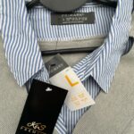 Primark Sweter z Podszytą Koszulą W Paski Damski Szary L 40 42 44 EU - zdjęcie 2