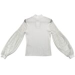 River Island Bluzka Damska Biała Perełki M 38 EU - zdjęcie 3