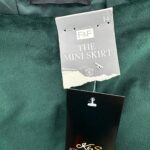 FF Spódnica Damska Mini Ciemny Zielony Zamek XL 42 EU - zdjęcie 2