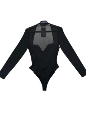Zara Body Damskie Gorsetowe Siateczka Czarne M 38 EU - zdjęcie 3