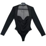 Zara Body Damskie Gorsetowe Siateczka Czarne M 38 EU