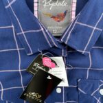 Rydale Koszula Damska Krata Granatowa Bawełna M 38 40 EU - zdjęcie 2