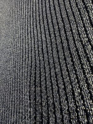 Marks Spencer Sweter Damski Metaliczny Czarno Złoty XL 42 EU - zdjęcie 4