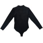Primark Body Damskie Czarne Prążkowane S 36 EU - zdjęcie 3