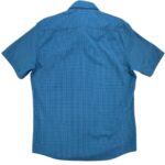 Tom Penn Koszula Męska Króki Rękaw Niebieska Kratka Slim Fit L 40 EU - zdjęcie 4