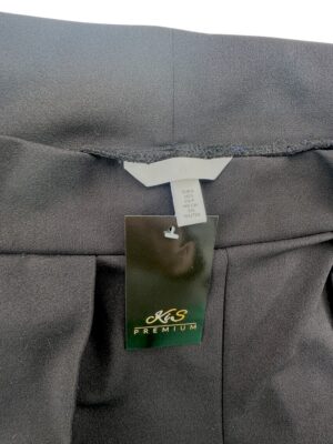 HM Spodnie Damskie Czarne Eleganckie Szerokie Nogawki S 36 EU - zdjęcie 3