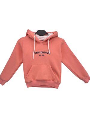 Bluza Dziecięca Inspirowana Tommy Hilfiger Brzoskwiniowa Logo 116 CM - zdjęcie 1