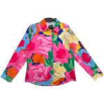 Koszula Damska Kolorowa W Kwiaty L 40 EU - zdjęcie 1