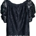 Roman Bluzka Koszulka Koronka Czarana XXL 44 EU - zdjęcie 2