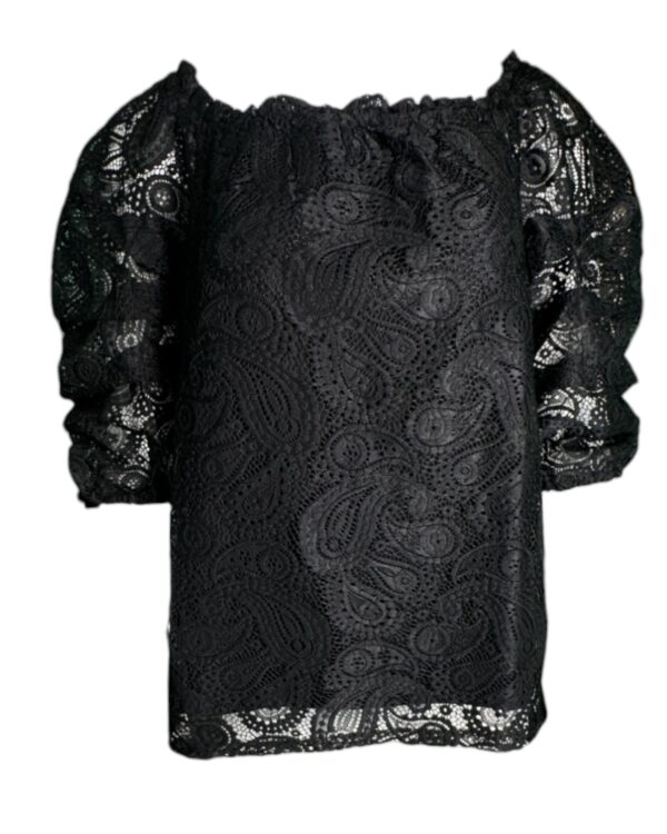 Roman Bluzka Koszulka Koronka Czarana XXL 44 EU