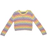 Primark Sweter Dziecięcy Ażurowa Tęczowe Pastelowe Kolory 158 CM 12 13 Lat