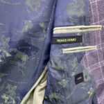 Remus Uomo Marynarka Męska Szara Krata S M 38 40 EU - zdjęcie 2