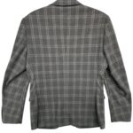 Remus Uomo Marynarka Męska Szara Krata S M 38 40 EU - zdjęcie 3