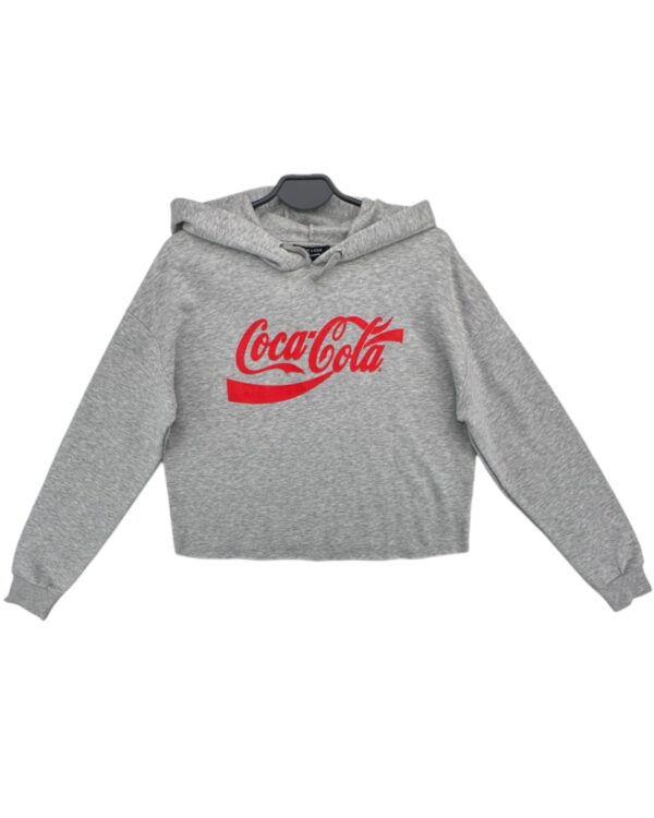 New Look Młodzieżowa Bluza Damska Szara Coca - Cola 164 170 CM 14 15 LAT