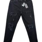 Primark Spodnie Damskie Czarne Z Dziurami XL 42 EU