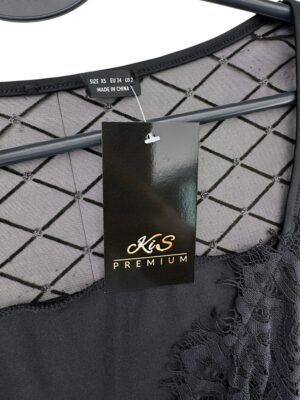 Bluzka Damska Czarna Koronkowa XS 34 EU - zdjęcie 2