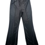 ASOS Design Spodnie Czarne Skórzane Dzwony XL 42 EU - zdjęcie 1