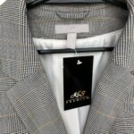 HM Marynarka Damska W Kratę Elegancka Szara M 38 EU - zdjęcie 2