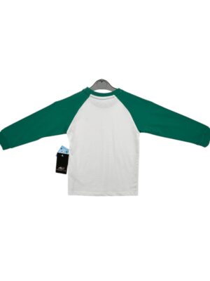 Matalan Koszulka Dziecięca Raglan Bawełna Biało Zielona 3 4 Lata 98 104 CM - zdjęcie 3