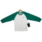 Matalan Koszulka Dziecięca Raglan Bawełna Biało Zielona 3 4 Lata 98 104 CM
