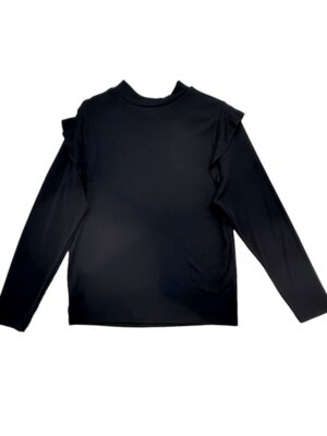 Lipsy London Bluzka Damska Czarne Falbanki 4XL 48 EU - zdjęcie 3