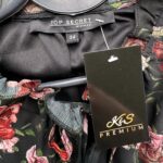 Top Secret Kwiatowa Sukienka Czarna XS 34 EU - zdjęcie 2