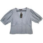 Dunnes Bluzka Niebieska Z Guziki XXXL 46 EU