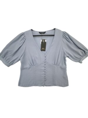 Dunnes Bluzka Niebieska Z Guziki XXXL 46 EU - zdjęcie 1