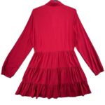 Rainbow Sukienka Koszulowa Czerwona XS 34 EU - zdjęcie 3