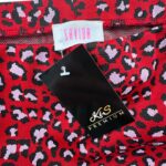 Savida Spódnica Damska Ołówkowa Czerwona W Panterkę L 40 EU - zdjęcie 2