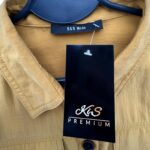 RB Mode Sukienka Koszulowa Musztardowa - zdjęcie 2