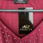 Wallis Bluzka Bordowa Kopertowa S 36 38 EU - zdjęcie 2