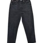 Zara Jeansy Damskie Mom Fit Czarne Postrzępione Nogawki S 36 EU