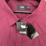 Jacamo Koszula Męska Bordowa 4XL 48 EU - zdjęcie 2