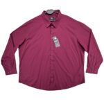 Jacamo Koszula Męska Bordowa 4XL 48 EU