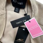 PrettyLittleThing Beżowa Marynarka Z Paskiem S 36 EU - zdjęcie 4