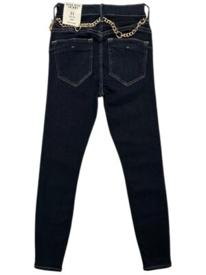 River Island Czarne Jeansy Skinny z Łańcuszkiem XXS 32 EU - zdjęcie 3