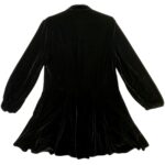 Zara Czarna Aksamitna Sukienka Rozkloszowana S 36 EU - zdjęcie 3