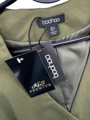 Boohoo Oliwkowa Kamizelka Marynarka XS 34 EU - zdjęcie 2