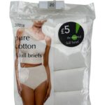 Marks Spencer Majtki Damskie Pełne Białe 5 Szt. 48 EU - zdjęcie 1