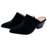 Coco Perla Klapki Damskie Na Obcasie Czarne Eleganckie R. 39 - zdjęcie 1