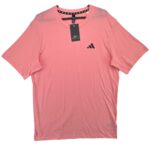 Adidas Męska Koszulka Sportowa Różowa L 40 EU