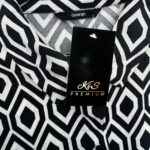 George Koszula Damska Biała Wzorzysta 50 EU - zdjęcie 2